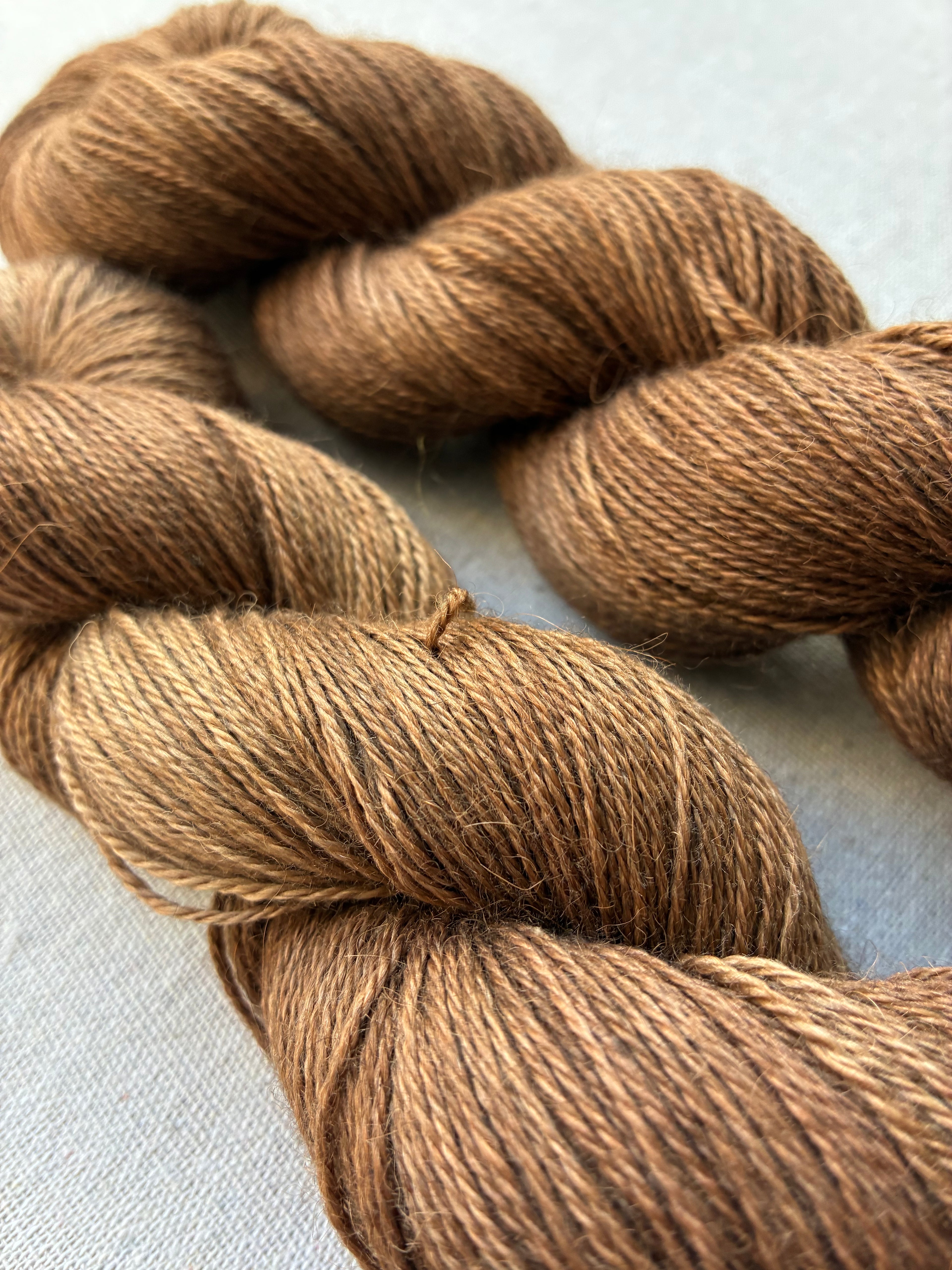 Baby Alpaka Silke Cashmere "Eftermiddagskaffe" (400 m / 100 g)