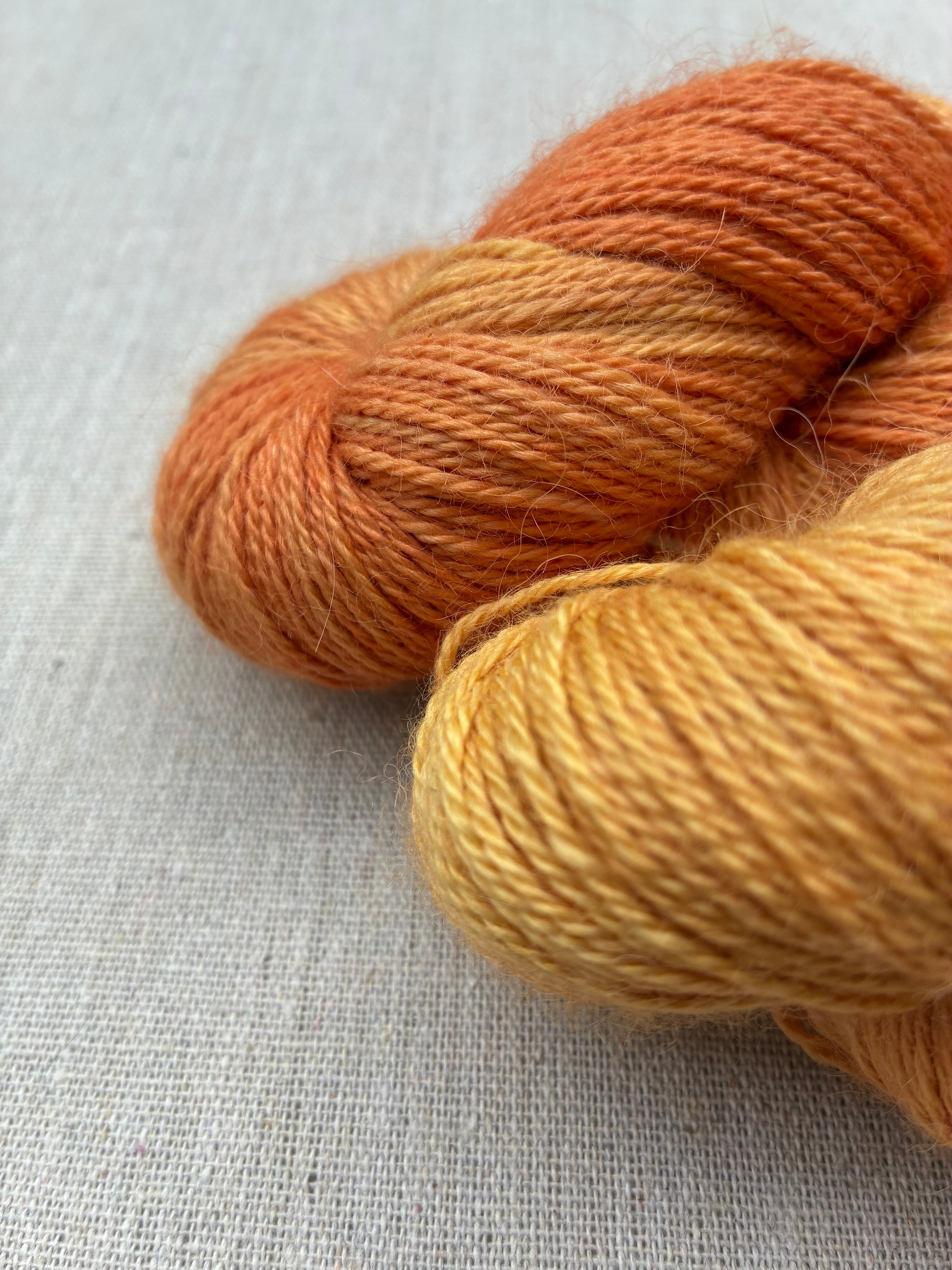 Baby Alpaka Silke Cashmere "Løvfald i Sønderskoven" (400 m / 100 g)